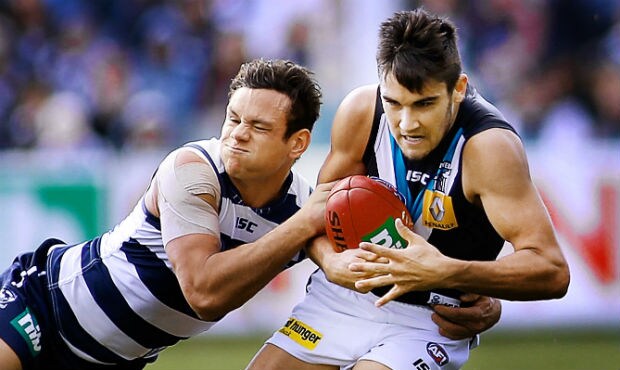 AFL 2013 Rd 21 - Port Adelaide v Gold Coast Young guns Steven Motlop and Chad Wingard have been named in the All Australian 40-man squad for the first time - ${keywords}